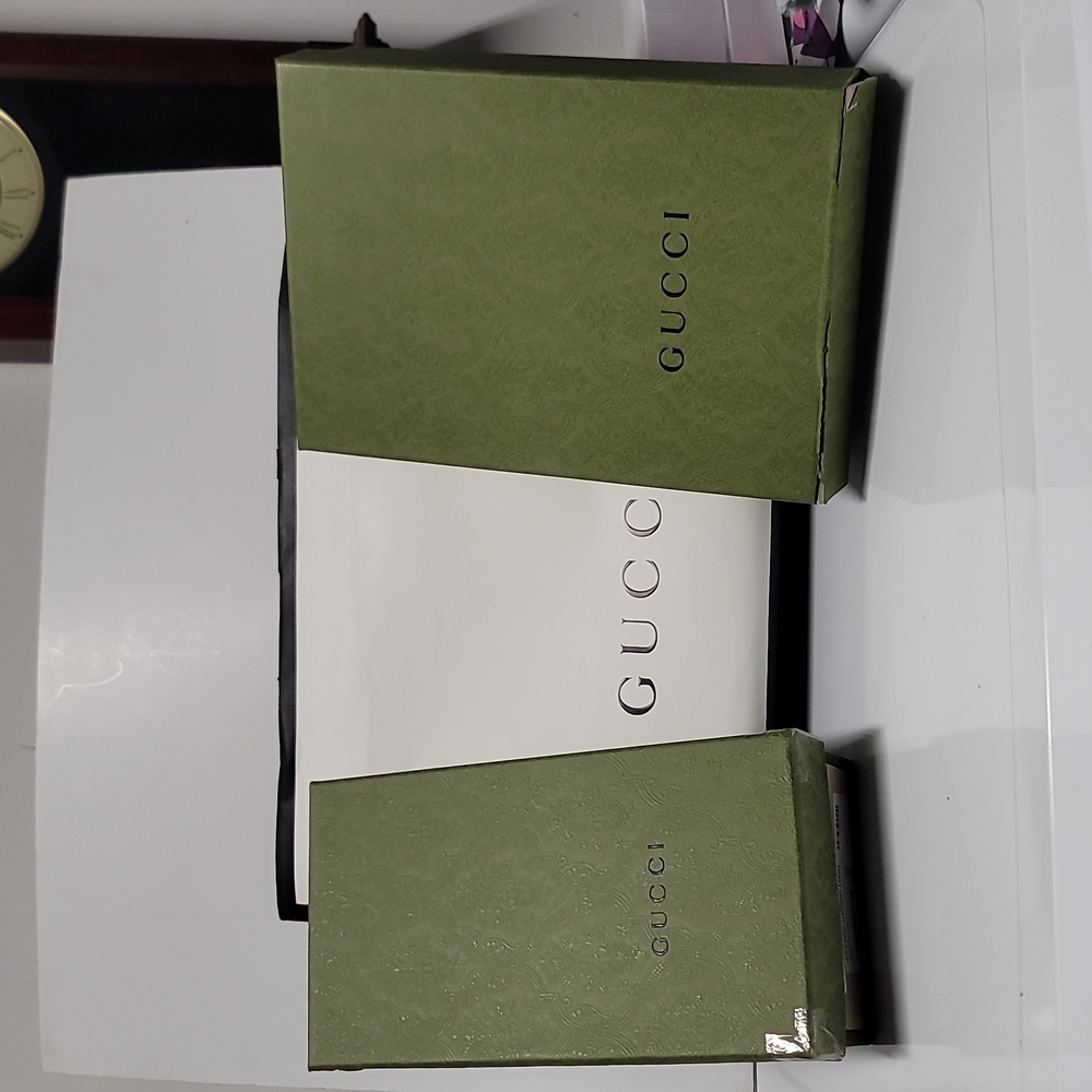 GUCCI 2 Empty Shoes boxes + 1 paper Gucci bag.